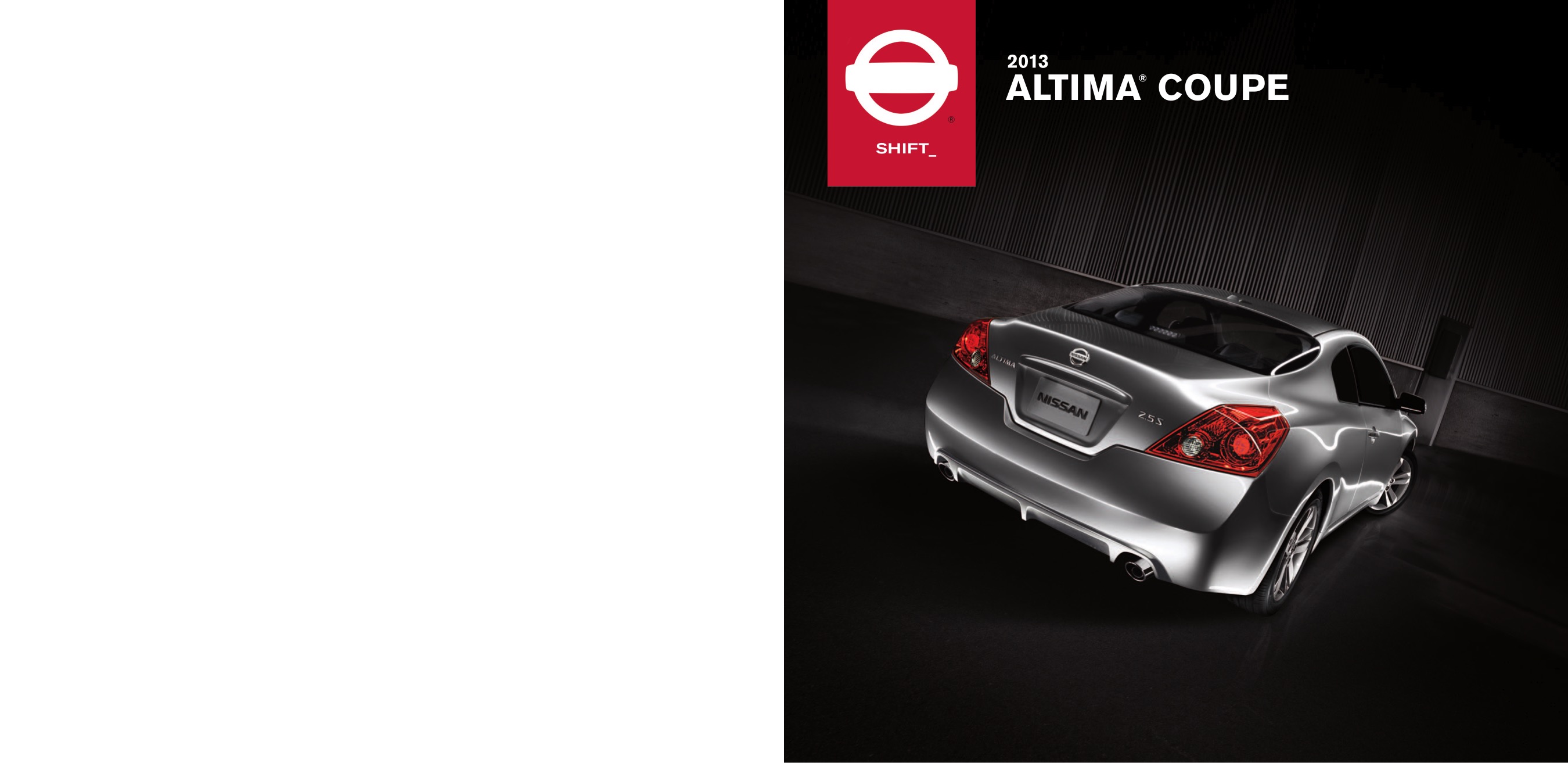 2013 Nissan Altima Coupe Brochure